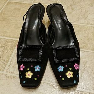 MOSCHINO Vintage embroidery mule